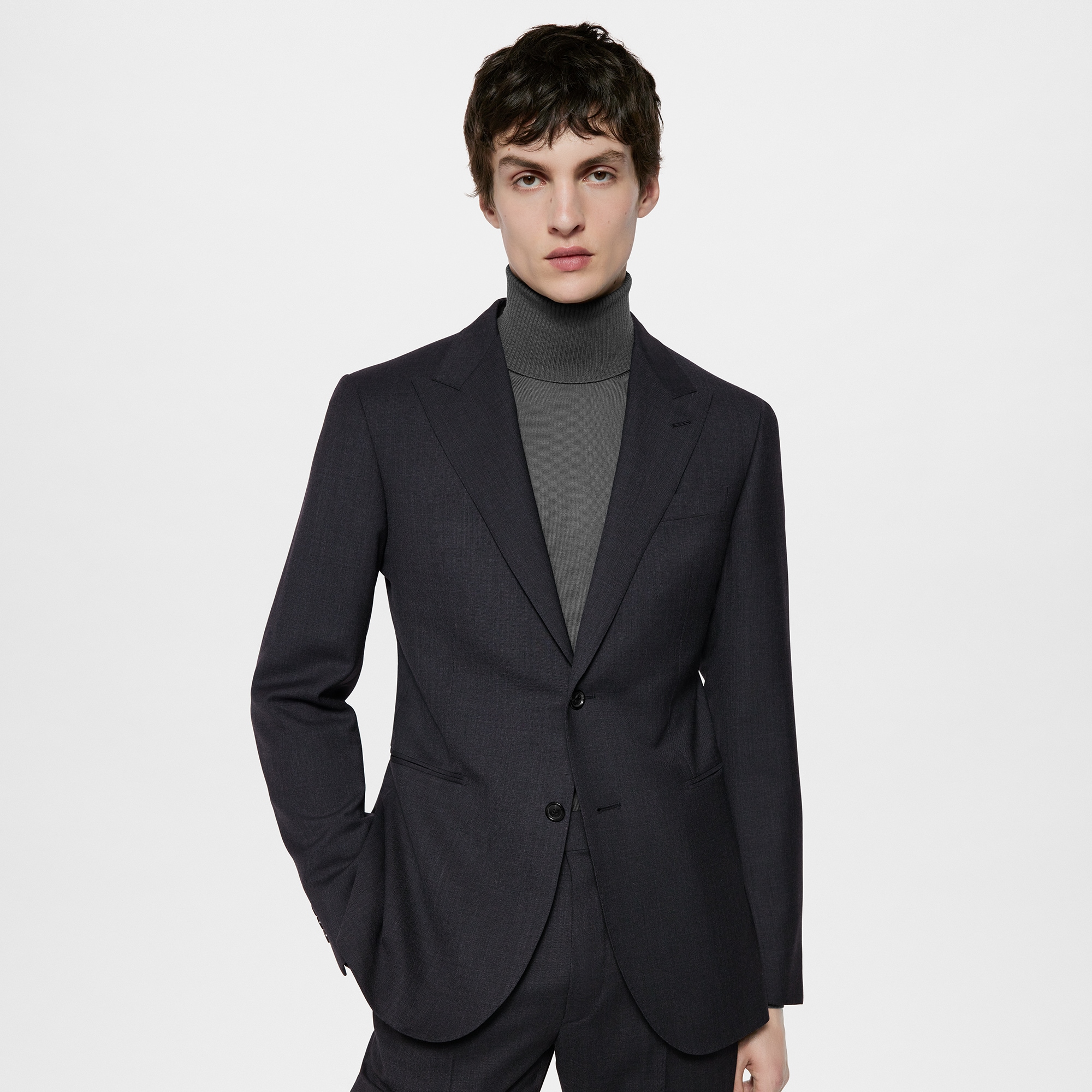 Single-Breasted Wool Blend Pont Neuf Suit - Men - Ready-to-Wear 